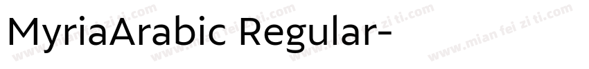 MyriaArabic Regular字体转换